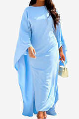 Women’s Maxi Dress V-Neck Long Sleeve Flowy Fit