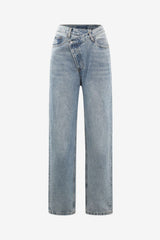 Women’s High Waist Wide Leg Jeans with Pockets