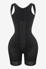Women's Seamless Compression Bodysuit with Lace Trim