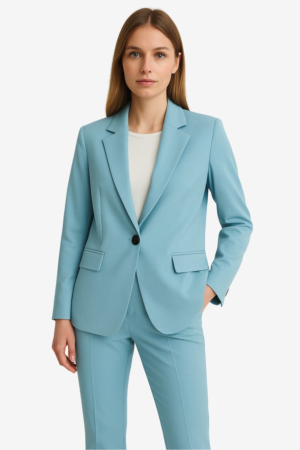 Women’s Tailored Blazer &amp; Trousers Set for Office Wear
