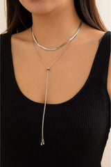 Women’s Gold Layered Choker Necklace Metal Chain