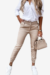 Women’s High Waist Slim Fit Jogger Trousers