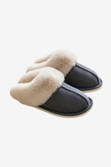 Women's Plush Faux Fur Slippers Soft Suede - Like Indoor Cozy