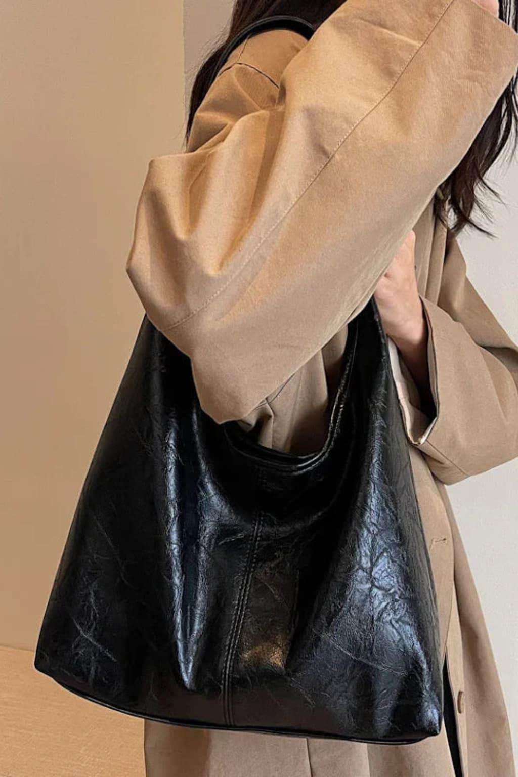Women's Suede Hobo Shoulder Bag