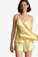 Women's Satin Camisole Pyjama Set with Adjustable Straps