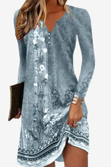 Women's Floral V-Neck Summer Mini Dress