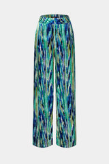 Women’s Marble Print High Waisted Wide Leg Trousers