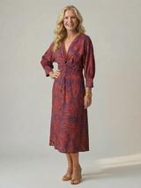 Lune | Natural Wrap Midi Dress