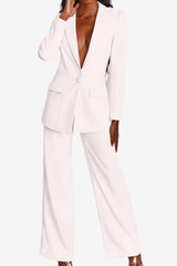 Women’s Blazer and Trousers Set Long Sleeve Tailored Fit