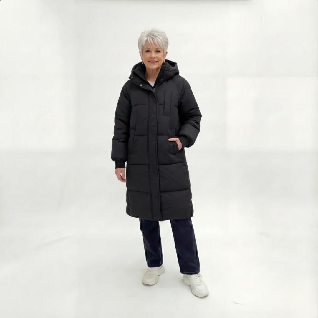 Lara – Classic Hooded Long Puffer Jacket