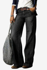 Women’s High Waist Straight Leg Denim Jeans