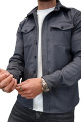 Men’s Casual Button-Up Shirt Long Sleeve Autumn Fit