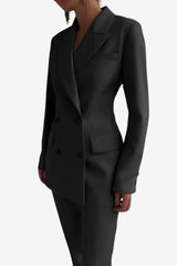 Women’s Light Blue Suit Set Blazer and Trousers Formal