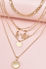 Women's Gold-Tone Multi-Layered Necklace Set