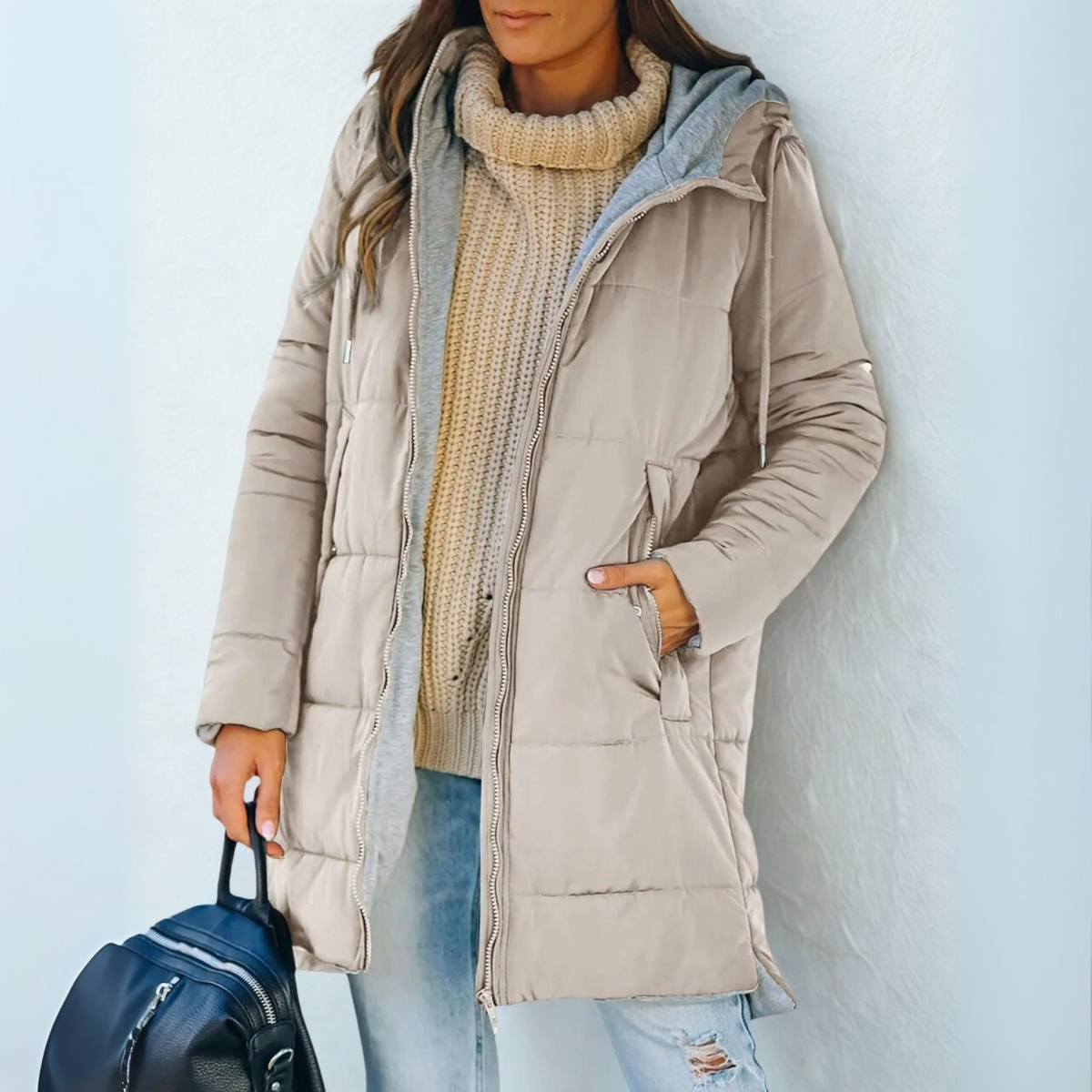 Eula – Casual Hooded Puffer Down Jacket