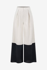 Women's Linen High Waist Wide Leg Trousers