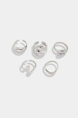 Women's Gold-Tone Geometric Alloy Ring Set