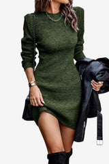 Women's Long Sleeve Knit Mini Dress