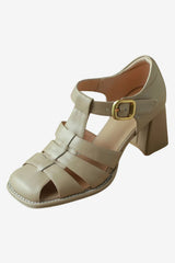 Women’s Strappy Block Heel Sandals Open Toe T-Bar