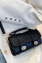 Women's Black Gold Crossbody Mini Handbag with Adjustable Strap