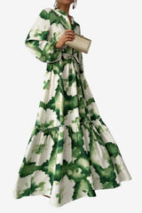 Women's Floral Maxi Dress Slim Fit Breathable Fabric