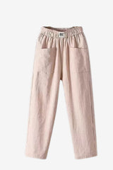 Women's Linen Cotton Wide-Leg Trousers – Relaxed Fit