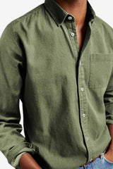 Men’s Classic Fit Long Sleeve Button Down Shirt
