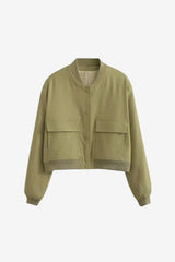 Women's  Luna Glitter Cropped Bomber Jacket