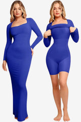 Women's Long Sleeve Maxi Shapewear Dress