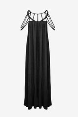 Women's Sleeveless Maxi Dress with Braided Straps