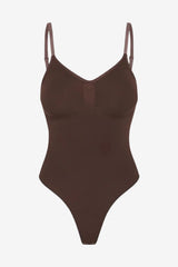 Women’s Seamless Shapewear Bodysuit with Adjustable Straps