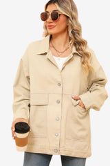Women's Slim-Fit Retro Denim Jacket - Casual Fall Outerwear