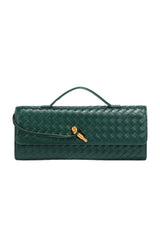 Women’s Textured Clutch Bag with Chain Strap