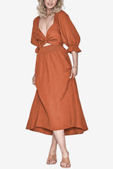 Women’s Short Sleeve Summer Dress with Cropped Fit
