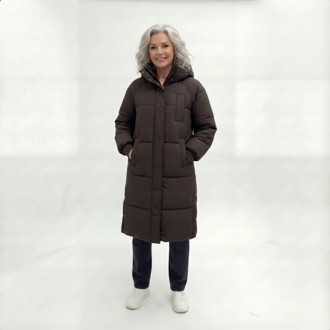 Lara – Classic Hooded Long Puffer Jacket