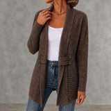 MAYA | Retro Double-breasted Decorative Mid-length Cardigan