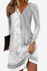 Women's Floral V-Neck Summer Mini Dress