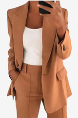 Women's Tailored Blazer &amp; Trousers Suit Set