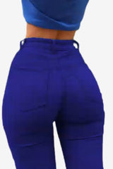 Women's Light Blue High-Waisted Skinny Jeans