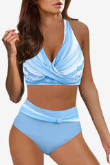 Women's High-Waisted Leopard Print Bikini