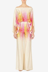 Women’s Off Shoulder Top &amp; Wide Leg Trousers Set