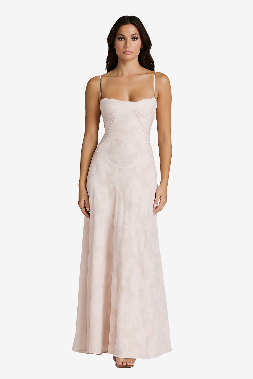 Women’s Backless Maxi Dress Spaghetti Strap Summer Fit
