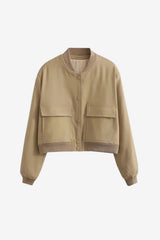 Women's  Luna Glitter Cropped Bomber Jacket