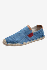 Men's Lightweight Canvas Slip - On Espadrilles Beige
