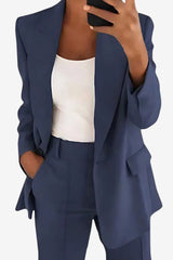 Women's Tailored Blazer &amp; Trousers Suit Set