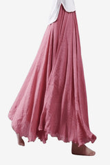 Women’s Flowy Maxi Skirt High Waist Summer Style