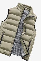 Men’s Lightweight Quilted Gilet with Zip and Pockets
