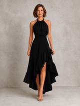 Chloe | Halter Ruffle Hem