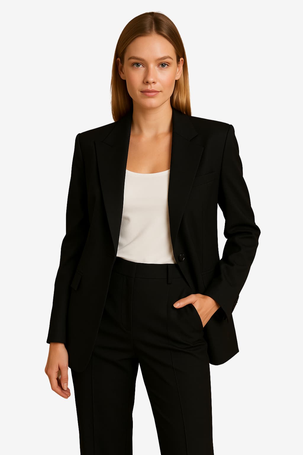 Women's Tailored Blazer &amp; Trousers Suit Set