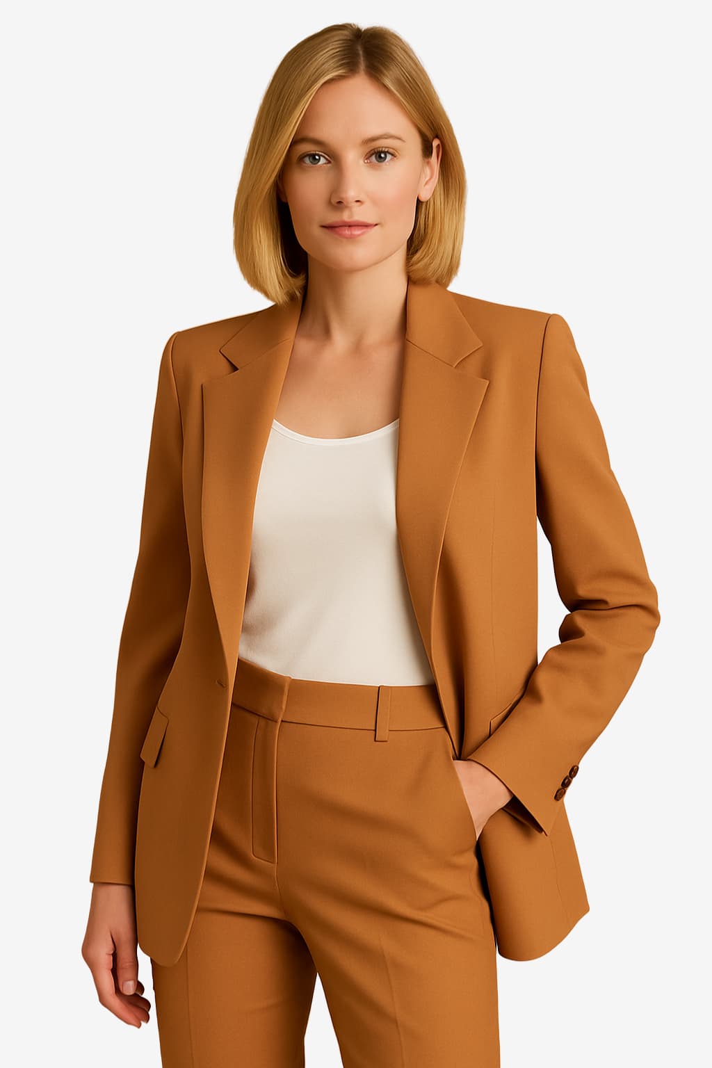 Women's Tailored Blazer &amp; Trousers Suit Set